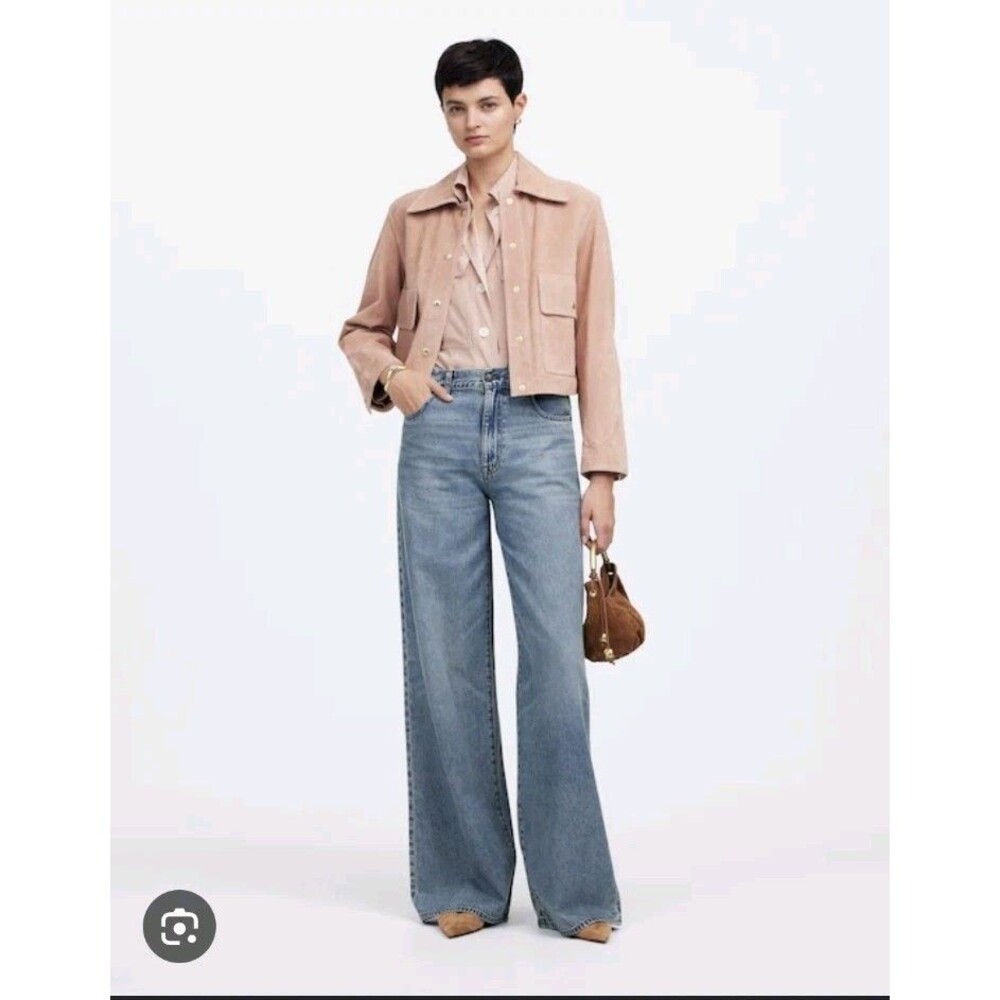 Madewell Superwide-Leg Jeans Airy Denim Edition Women's Size 33 Lightweight